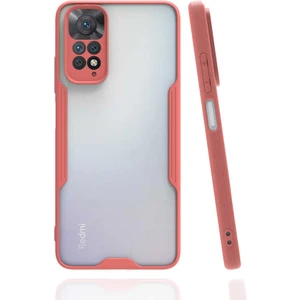 Xiaomi Redmi Note 11 Global Kılıf Zore Parfe Kapak-Pembe