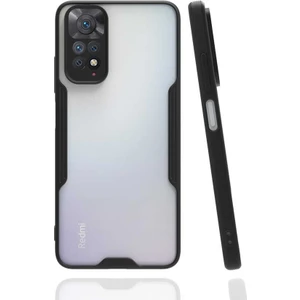 Xiaomi Redmi Note 11 Global Kılıf Zore Parfe Kapak-Siyah