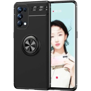 Oppo Reno 5 Pro 5g Kılıf Zore Ravel Silikon Kapak-Siyah