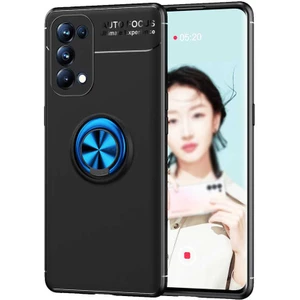 Oppo Reno 5 Pro 5g Kılıf Zore Ravel Silikon Kapak-Siyah-Mavi