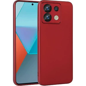 Xiaomi Redmi Note 13 Pro 5g Kılıf Zore Premier Silikon Kapak-Kırmızı