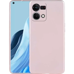 Oppo Reno 7 4g Kılıf Zore Premier Silikon Kapak-Rose Gold
