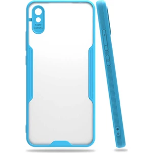 Xiaomi Redmi 9A Kılıf Zore Parfe Kapak-Mavi
