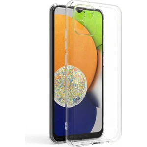 Galaxy A03 Kılıf Zore Süper Silikon Kapak-Renksiz