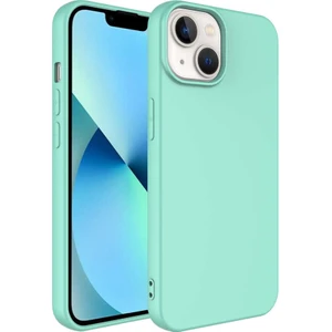Apple iPhone 14 Plus Kılıf Zore Mara Laaakan Kapak-Açık Yeşil