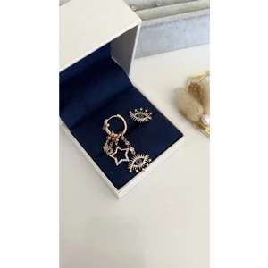 Su Perisi Takı Bijuteri Vip Seri Gold Şans Küpesi