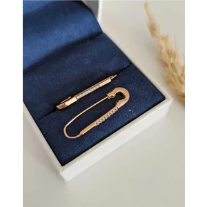 Su Perisi Takı Bijuteri Gold Zirkon Taşlı Çengelli Iğne Firkete Küpe