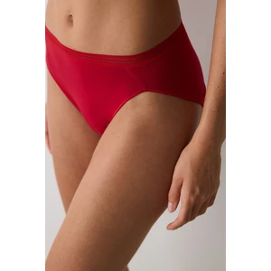 Easy Cotton Trim French Kesim Kırmızı Slip Külot