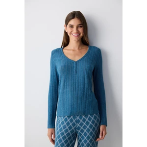 Cozy Time Green Petrol Yeşili Pantolon Pijama Takımı