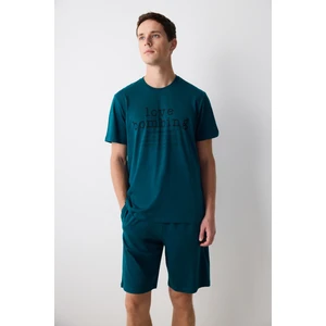 Love Şortlu Çok Renkli Pijama Takımı