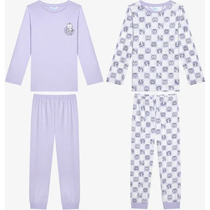 Kız Çocuk Caticorn 2li Çok Renkli Pijama Takımı