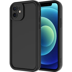 Apple iPhone 12 Kılıf Kamera Korumalı Zore Ananas Kapak-Siyah