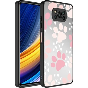 Xiaomi Poco X3 Kılıf Aynalı Desenli Kamera Korumalı Parlak Zore Mirror Kapak-Pati