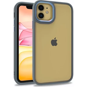 Apple iPhone 11 Kılıf Zore Flora Kapak-Sierra Mavi