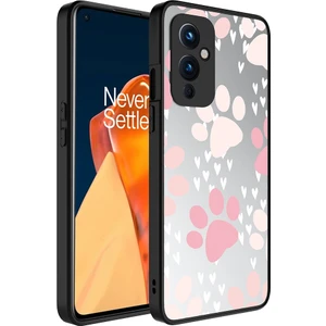 One Plus 9 Kılıf Aynalı Desenli Kamera Korumalı Parlak Zore Mirror Kapak-Pati