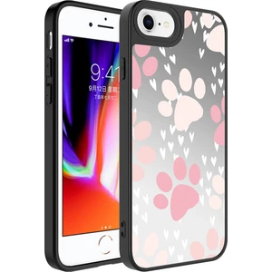 Apple iPhone 7 Kılıf Aynalı Desenli Kamera Korumalı Parlak Zore Mirror Kapak-Pati