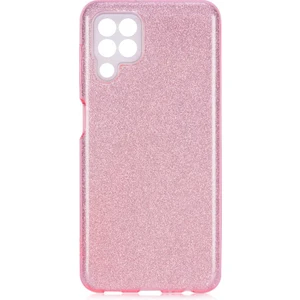 Galaxy M22 Kılıf Zore Shining Silikon-Rose Gold