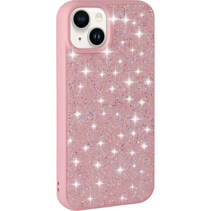 Apple iPhone 13 Kılıf Parlak Taşlı Tasarım Zore Pırlanta Kapak-Pembe