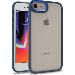 Apple iPhone Se 2022 Uyumlu Zore Flora Kapak-Mavi