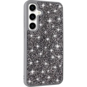 Galaxy S24 Kılıf Parlak Taşlı Tasarım Zore Pırlanta Kapak-Gri