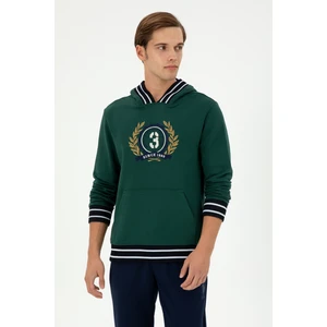 U.S. Polo Assn. Erkek Koyu Yeşil Sweatshirt 50290758-VR079