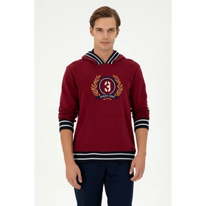 U.S. Polo Assn. Erkek Bordo Sweatshirt 50290758-VR014