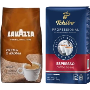Profesional Espresso Çekirdek Kahve 1 Kg+Lavazza Crema E Aroma Çekirdek Kahve 1 kg