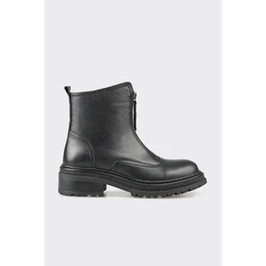 Siyah Deri Kadın Günlük Bot