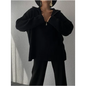 Mrs. Poleen Kadın Triko Alt-Üst Takım Oversize Tasarım Günlük Stil 2 Parça