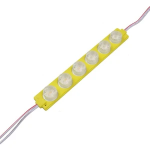 Demir Led 6 Lensli 12 Volt 6 Watt Sarı Modül (10 Adet)