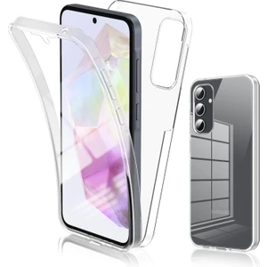 Samsung Galaxy A35 Kılıf 360 Şeffaf Ön Arka Korumalı Şeffaf Silikon