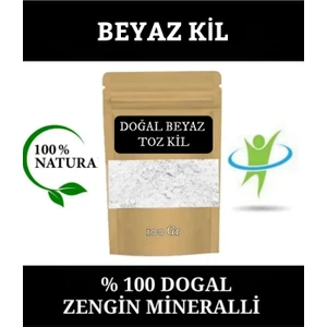 Beyaz Kil Doğal Yüz Maskesi - Beyaz Kil Maskesi - beyaz Toz Kil 100 gr