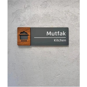 Ceviz Serisi Mutfak-Kitchen Kapı Isimliği