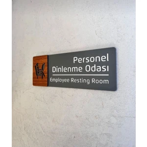 Ceviz Serisi Depo Kapı Isimliği