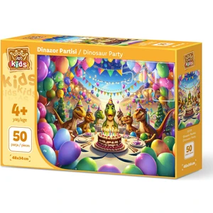 Art Puzzle Çocuk Dinazor Partisi 50 Parça Puzzle