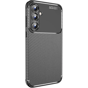 Samsung Galaxy A35 Kılıf Negro Karbon Desen Silikon + Ekran Koruyucu