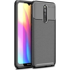 Xiaomi 8 Kılıf Negro Karbon Desen Silikon