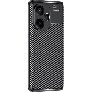 Xiaomi Redmi Note 13 Pro Plus Kılıf Negro Karbon Desen Silikon + Ekran Koruyucu