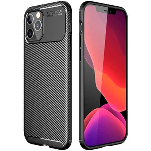 iPhone 12 Pro Max Kılıf Negro Karbon Desen Silikon
