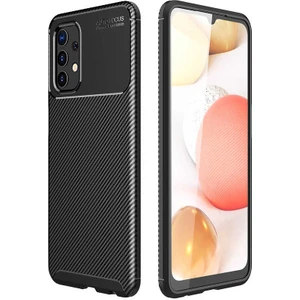 Samsung Galaxy A32 4g Kılıf Negro Karbon Desen Silikon + Ekran Koruyucu