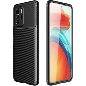 Xiaomi Poco X3 Gt Kılıf Negro Karbon Desen Silikon + Ekran Koruyucu