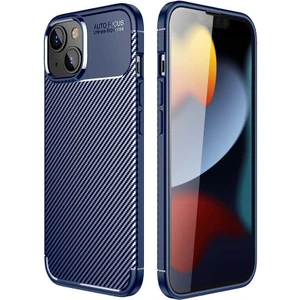 iPhone 14 Plus Kılıf Negro Karbon Desen Silikon