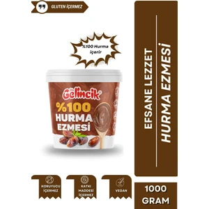 Katkısız Doğal %100 Sade Hurma Ezmesi %100 Hurma Dolgusu 1000GR Hurma Püresi 1 kg