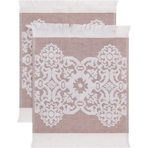 Soft Cant 2'li Havlu Seti - Kahverengi - 30X30 cm