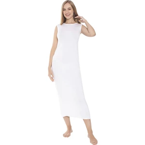 New Team Bambu Kadın Sıfır Yaka Sıfır Kol Uzun Içlik Elbise