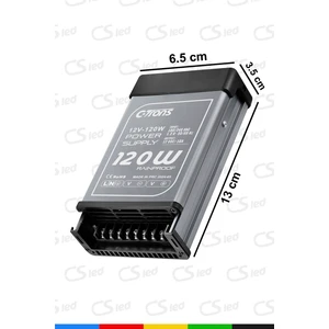 IP45 Yağmur Korumalı 12V 10A Güç Kaynağı 120W LED Sürücü Ac/dc Trafo Dönüştürücü
