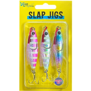 Han Fish Slap Jigs Uv Glow Mix