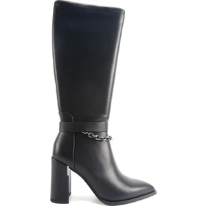 Nine West Flor 4pr Siyah Kadın Topuklu Çizme