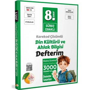 Editör Yayınları 8. Sınıf Süreç Odaklı Din Kültürü ve Ahlak Bilgisi Defterim