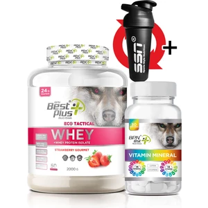 BPN Best Plus Nutrition Eco Tactical Kombinasyon Paketi(Whey Protein Çilek Aromalı+Vitamin)